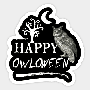 Halloween Owl Sticker